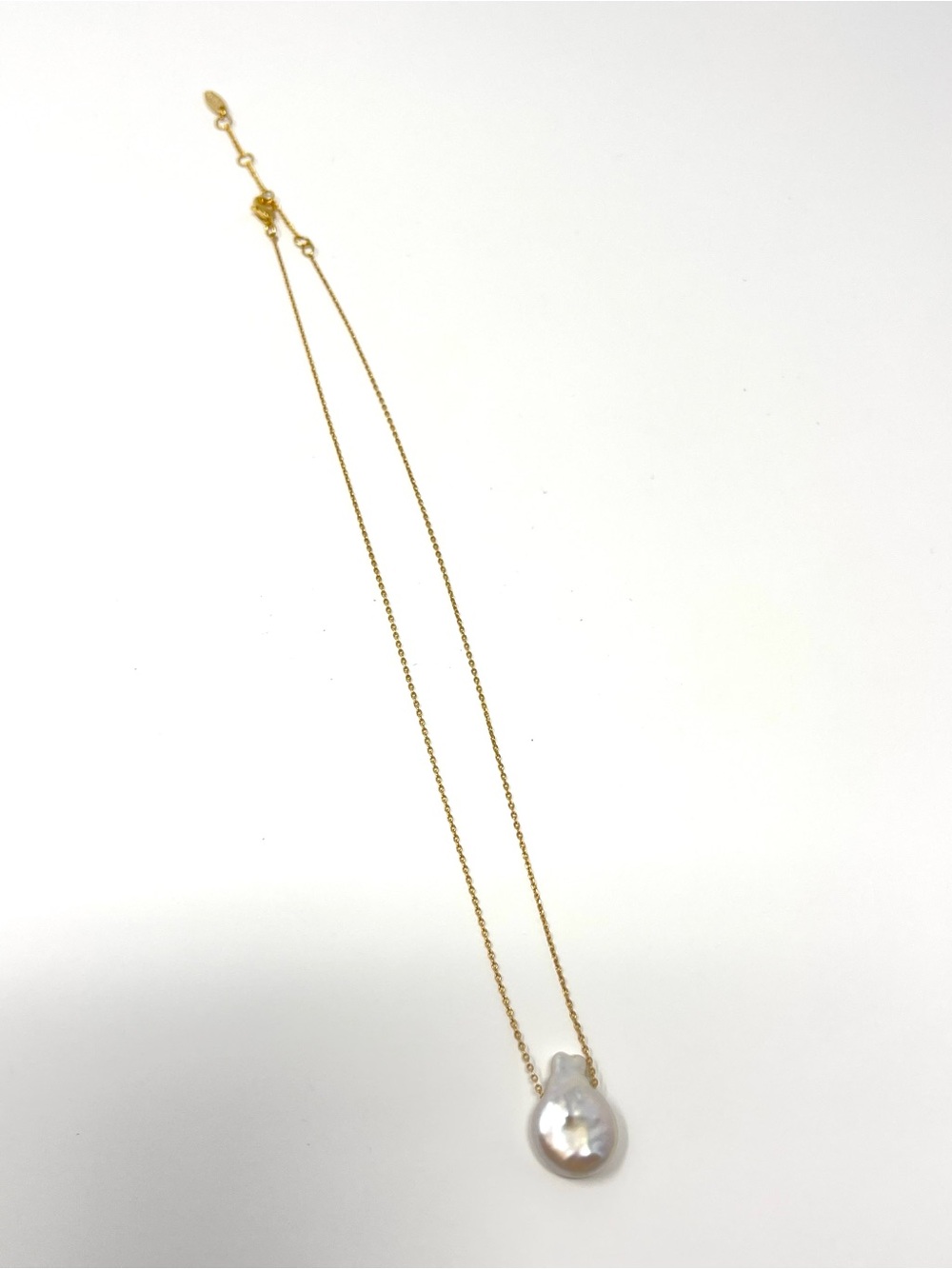 New Anthropologie x Serefina Baroque Pearl Necklace Gold